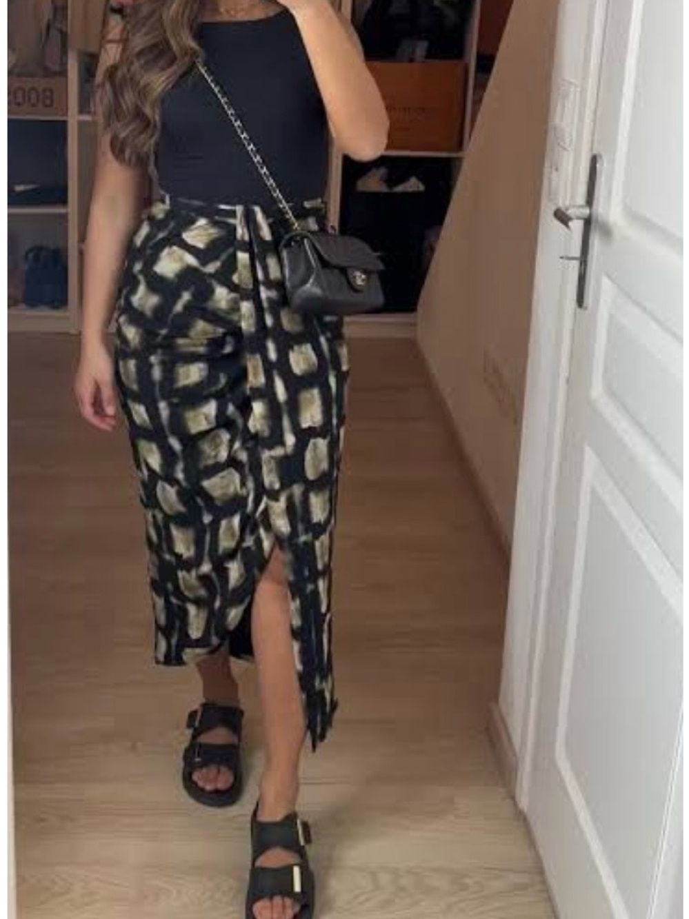 Zara Printed Midi Skirt #31
